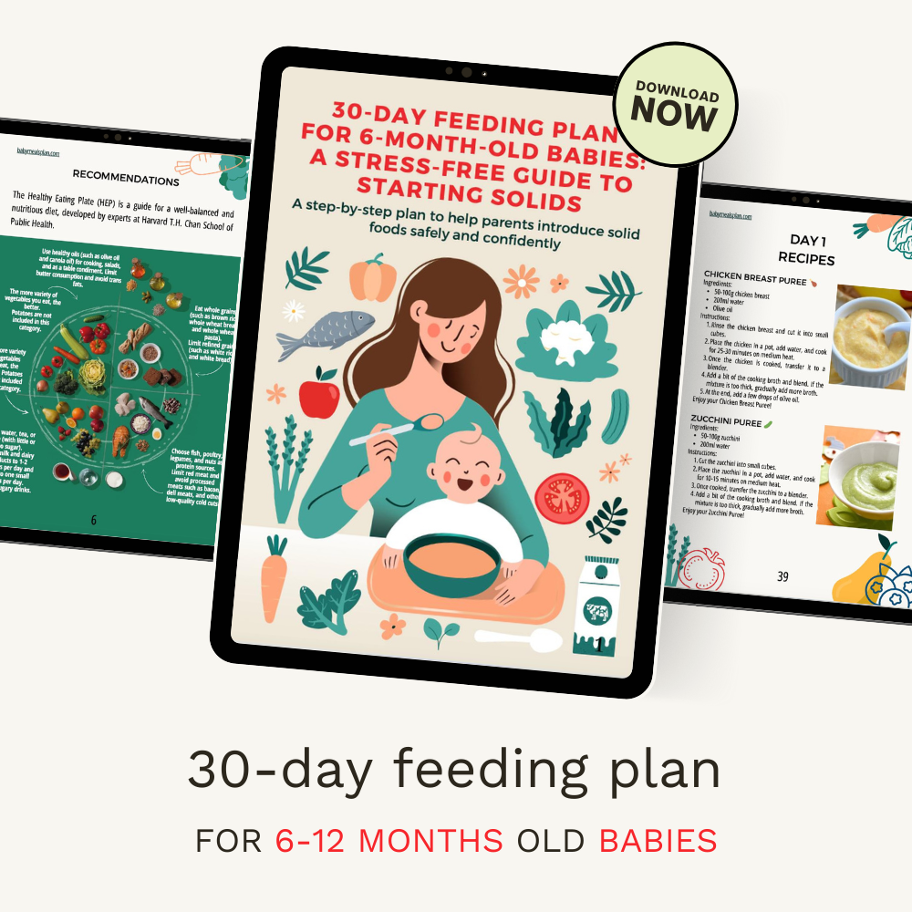 30-Day Feeding Plan for 6-12 Month Old Babies